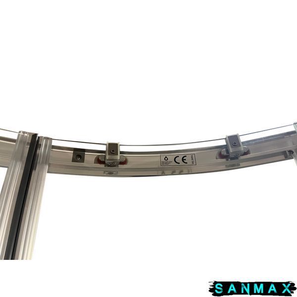 Душова кабіна без піддону Koer SR SC04-90x90x195-TR-02 прозоре скло Easy Clean 5мм SS Color (KR5682) KR5682 фото