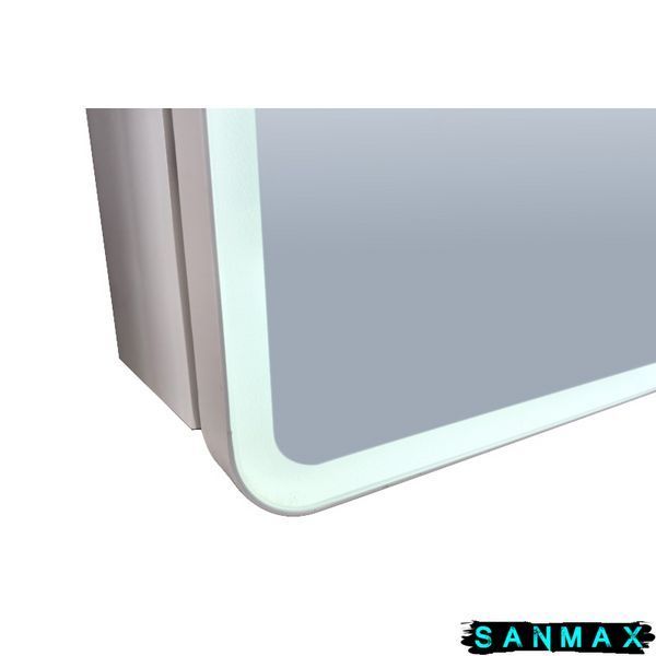 Дзеркальна шафка Mixxus Premium Olivary CM01-80x70x13 з LED Touch, димером, регулятором яскравості (MI8296) MI8296 фото