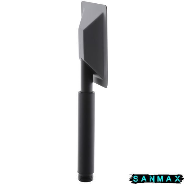 Лійка ручна для душу Mixxus Sh-02 (1 режим) Чорна Нерж (MI4752) MI4752 фото
