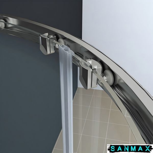 Душова кабіна без піддону Koer SR SC04-90x90x195-TR-02 прозоре скло Easy Clean 5мм SS Color (KR5682) KR5682 фото