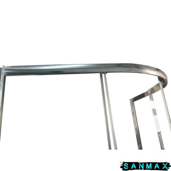 Душова кабіна без піддону Koer SR SC04-90x90x195-TR-02 прозоре скло Easy Clean 5мм SS Color (KR5682) KR5682 фото