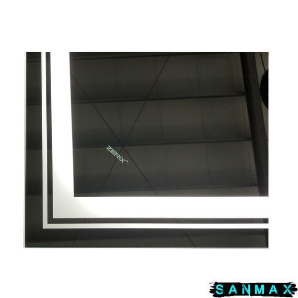 Дзеркало Zerix Alive MR06-80x60-REVERSE з LED Touch, Anti-fog, димером, регулятором яскравості (ZX6062) ZX6062 фото