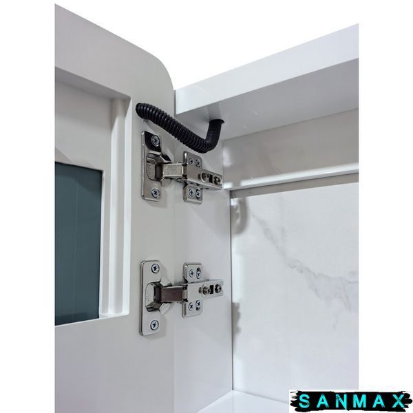 Дзеркальна шафка Mixxus Premium Olivary CM01-80x70x13 з LED Touch, димером, регулятором яскравості (MI8296) MI8296 фото