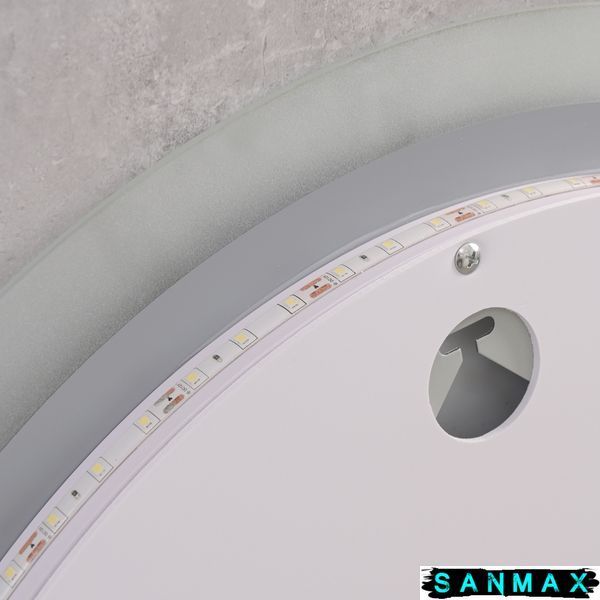 Дзеркало Mixxus Plain MC10-80 з Led Touch, Anti-fog, димером, регулюванням яскравості, годинником (MI6932) MI6932 фото