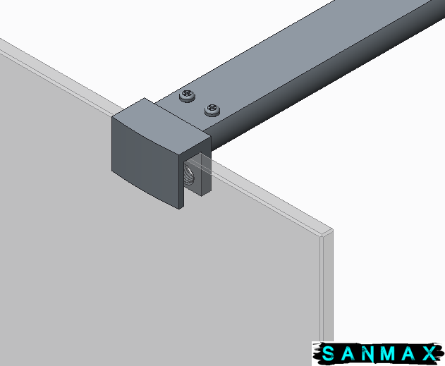 Душова перегородка Koer SR SP01-100x200-TR-01 Walk-In прозоре скло Easy Clean 8мм, хром (KR5393) KR5393 фото