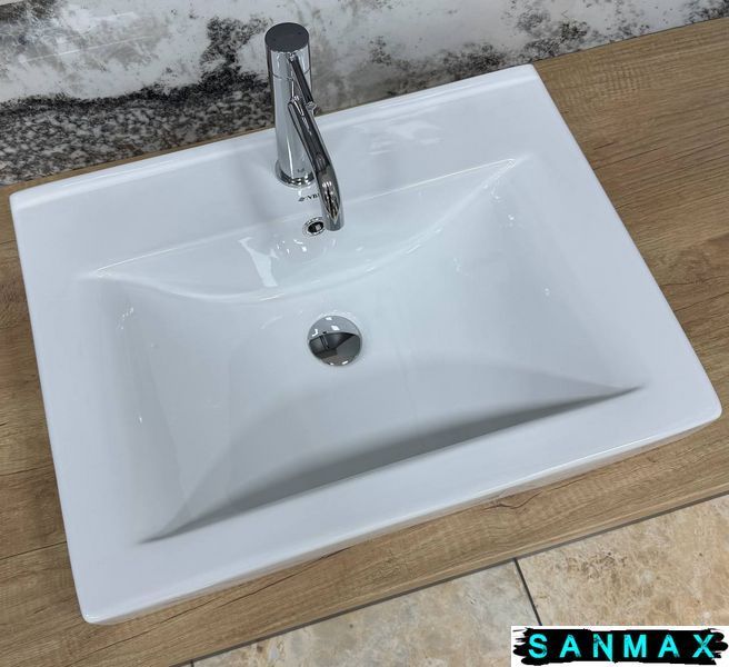 Умивальник врізний Vbi Bagnara 60 Білий VBI-018062 фото