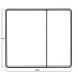 Дзеркальна шафка Mixxus Premium Olivary CM01-80x70x13 з LED Touch, димером, регулятором яскравості (MI8296) MI8296 фото 5