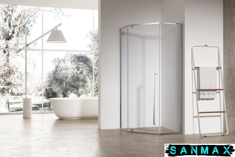 Душова кабіна без піддону Koer SR SC06-90x90x200-TR-01 прозоре скло Easy Clean 8мм, хром (KR5364) KR5364 фото