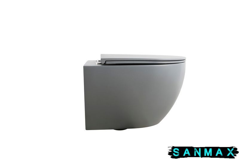 Унітаз підвісний Mixxus Premium Ellipse-0308-T3 Сірий 490x360x360mm система змиву Tornado 3.0 (MP6654) MP6654 фото