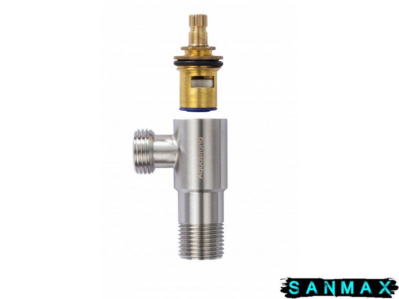 Кран приладовий Aquastrong R7 M1/2 х M3/4 Нерж (R709) R709 фото