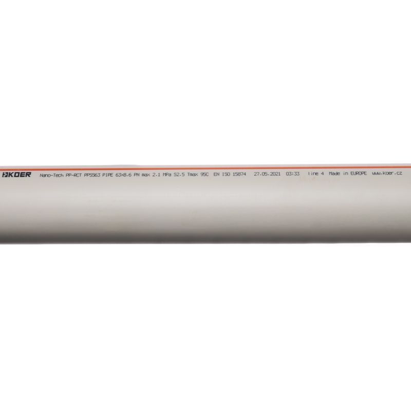 Труба PPR PN16 Koer 63x8,6 (12 м) (KR3078) KR3078 фото