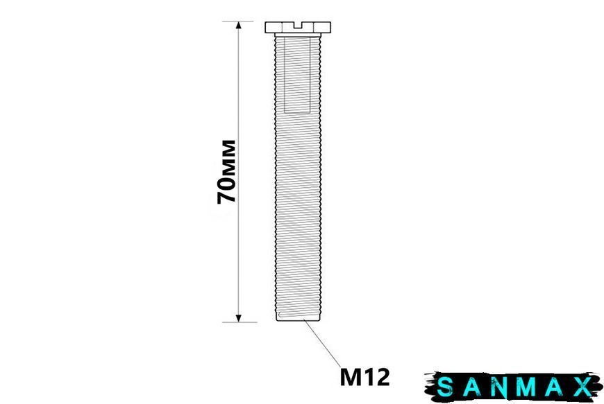 Шуруп для зливної решітки L-70 мм (BRBOLT70) BRBOLT70 фото