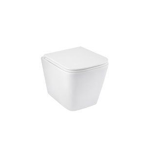 Унітаз підвісний безобідковий Kroner Eifel WHI493436 RIMLESS з сидінням Slim Duroplast / Soft-close / Quick relase (KE493436WHIR) CV029611 фото