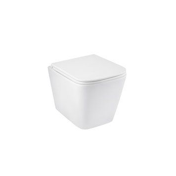 Унітаз підвісний безобідковий Kroner Eifel WHI493436 RIMLESS з сидінням Slim Duroplast / Soft-close / Quick relase (KE493436WHIR) CV029611 фото