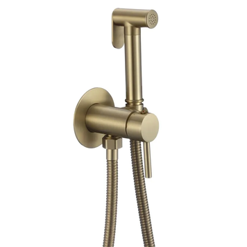 Змішувач для гігієнічного душу Mixxus Premium Hans 002-A Inner Brushed Gold з лійкою Матове Золото (MI6922) MI6922 фото