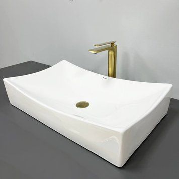 Умивальник накладний Vbi Viareggio M Білий VBI-016202 фото