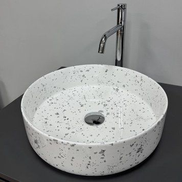 Умивальник накладний Vbi Bari S Сірий Мозаїка VBI-011606 фото