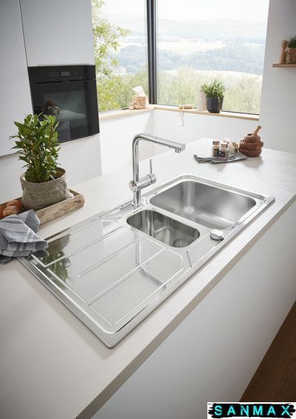 Змішувач для кухні з висувним виливом Grohe Minta (32168000) 32168000 фото