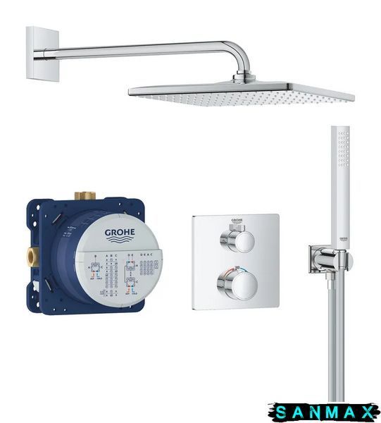 Вбудована душова система термостатична Grohe Grohtherm (34870000) 34870000 фото