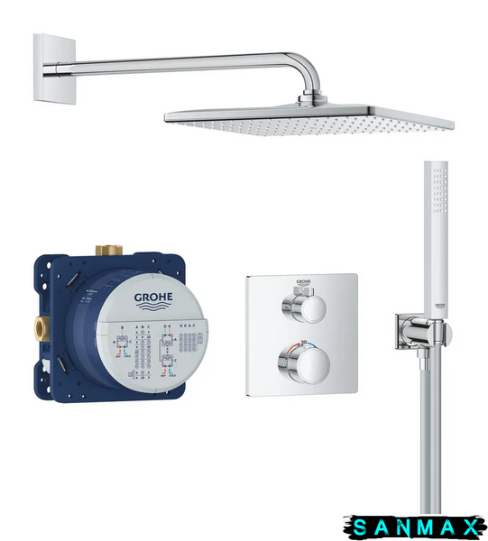 Вбудована душова система термостатична Grohe Grohtherm (34870000) 34870000 фото