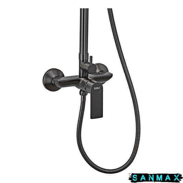 Душова система зі змішувачем і подовжувачем Haiba Alex 003-J Графіт (HB3996) HB3996 фото