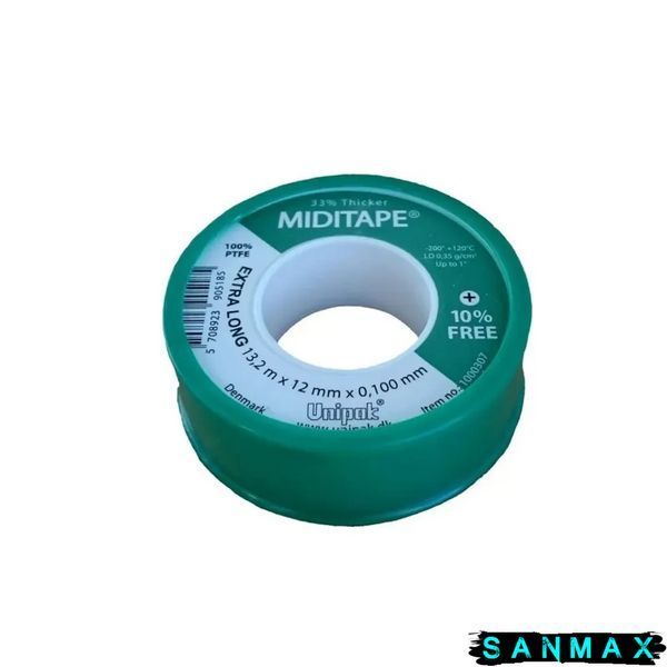 Фум стрічка Unipak Miditape 13,2М*0,1mm*12mm (UP0611) UP0611 фото
