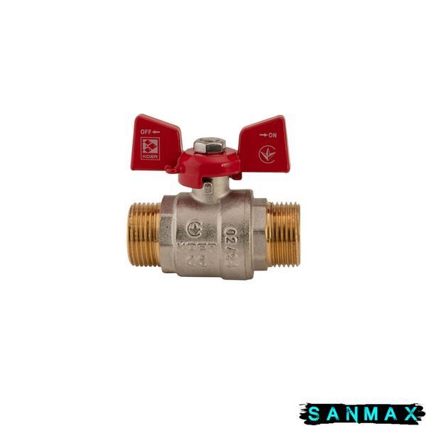 Кран кульовий 3/4 БШШ Вода Koer KR.219 Червоеий метелик (KR0158) KR0158 фото