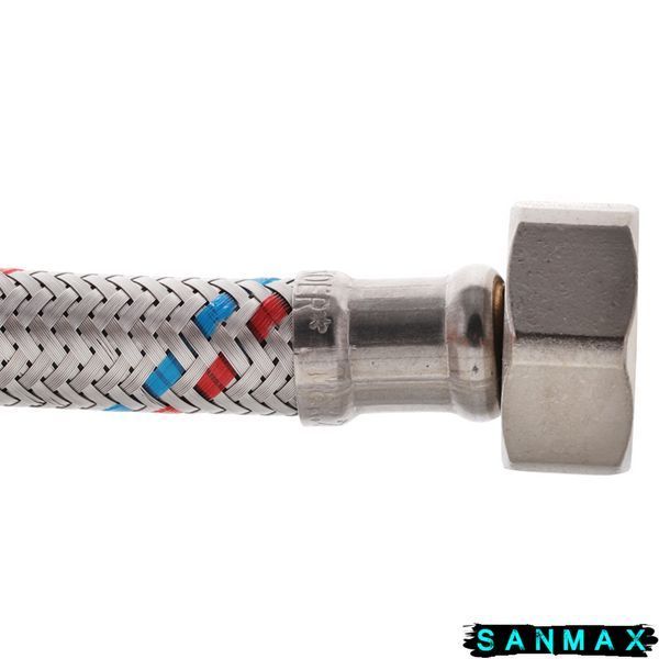 Шланг для води з нержавійки 1/2 ЗВ 80 см Koer (KR0266) KR0266 фото