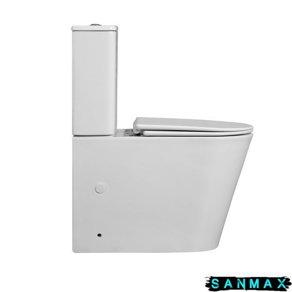 Унітаз-компакт Mixxus Bevel-0407-T1 630х350х795mm, система змиву Tornado 1.0 (MI6690) MI6690 фото