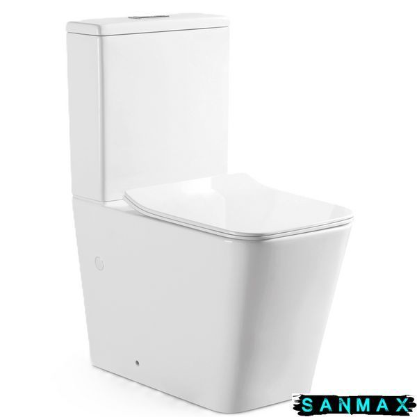 Чаша унітазу-компакту Mixxus Quadro-0403-R Bowl 640х360х835 Rimless без сидіння (MI8341) MI8341 фото