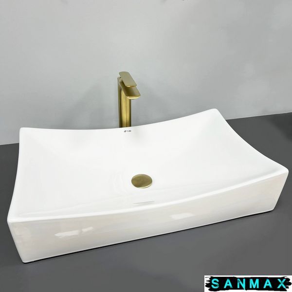 Умивальник накладний Vbi Viareggio M Білий VBI-016202 фото
