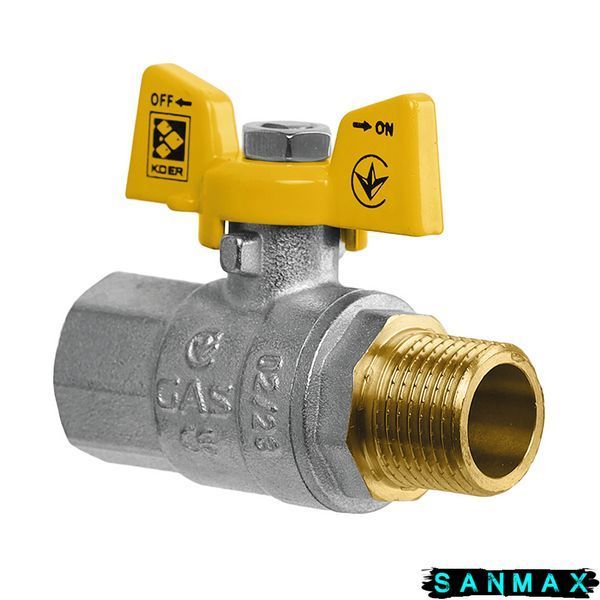 Кран кульовий 1/2 БГШ Газ Koer KG.208 (KR4963) KR4963 фото