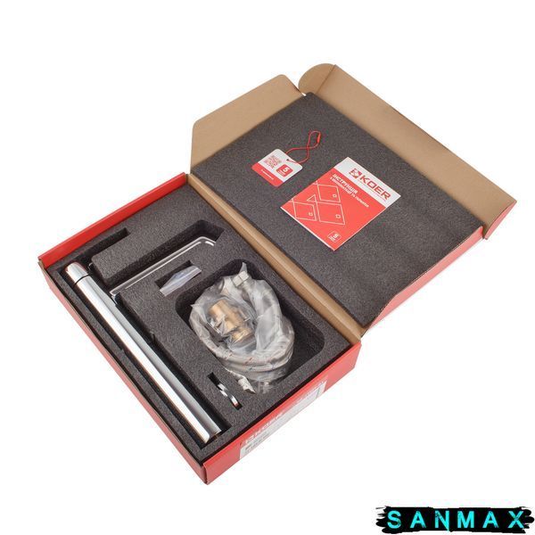 Змішувач для умивальника високий Koer KB-11029-01 Хром (KR5479) KR5479 фото