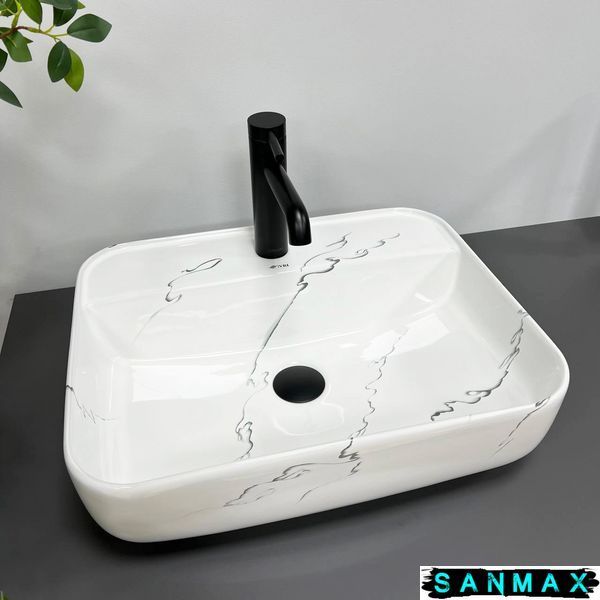 Умивальник накладний Vbi Ragusa Marmo Глянець VBI-014501 фото