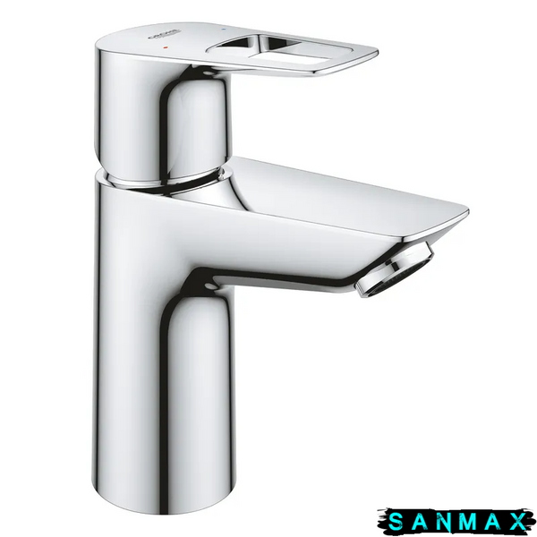 Одноважільний змішувач для умивальника S-Size Grohe BauLoop New з нажимним донним клапаном (23878001) 23878001 фото