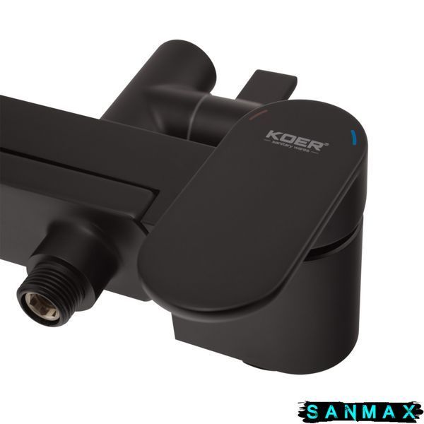 Душова система зі змішувачем Koer KB-56030-05, 3 функції Чорна (KR5428) KR5428 фото