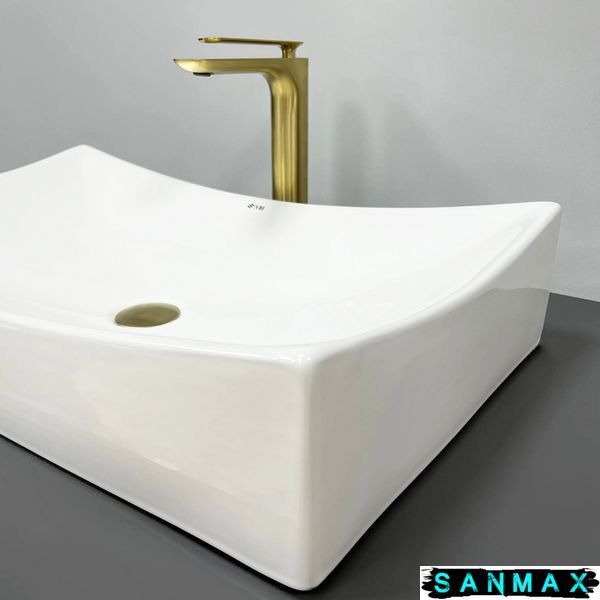 Умивальник накладний Vbi Viareggio M Білий VBI-016202 фото