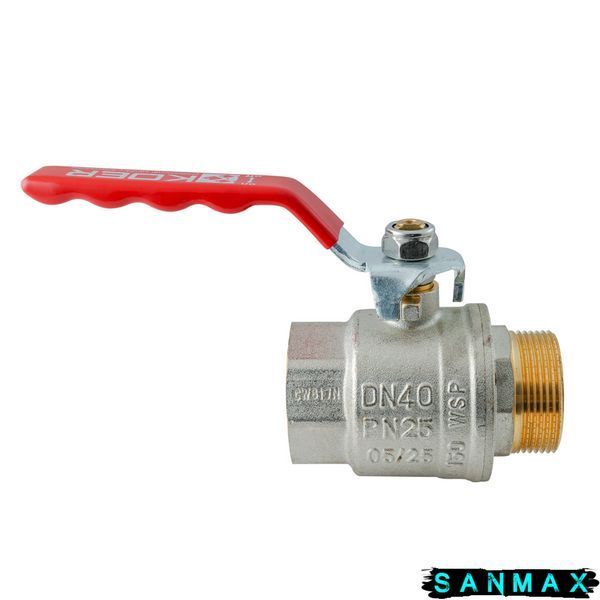 Кран кульовий 1 1/2 РГШ Вода Koer Extreme KE.215-40 Червона ручка (KR5754) KR5754 фото
