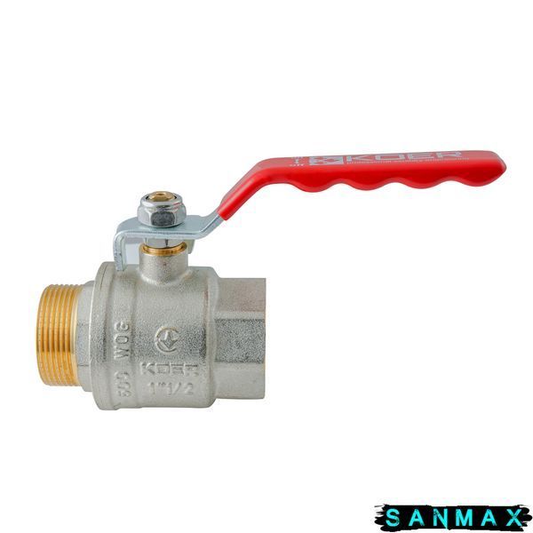 Кран кульовий 1 1/2 РГШ Вода Koer Extreme KE.215-40 Червона ручка (KR5754) KR5754 фото