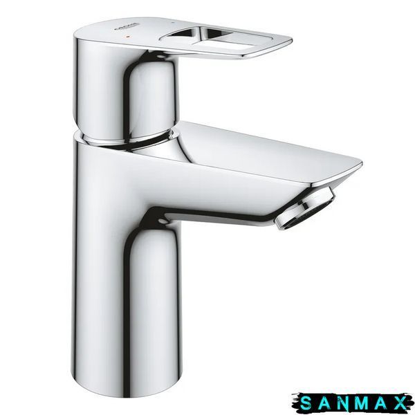 Одноважільний змішувач для умивальника S-Size Grohe BauLoop New з нажимним донним клапаном (23878001) 23878001 фото