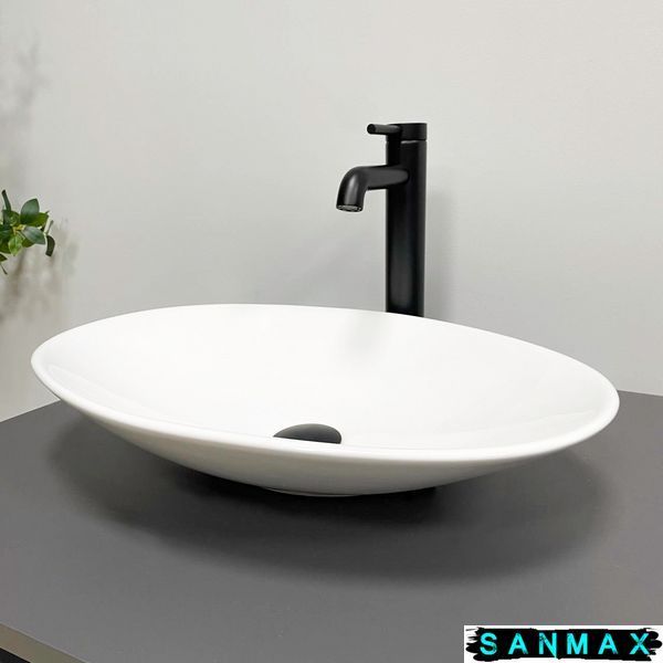 Умивальник накладний Vbi Tufara Білий VBI-012616 фото
