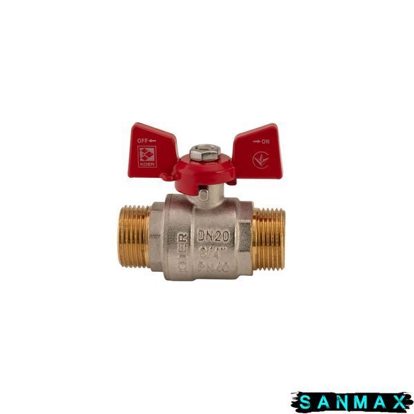 Кран кульовий 3/4 БШШ Вода Koer KR.219 Червоеий метелик (KR0158) KR0158 фото