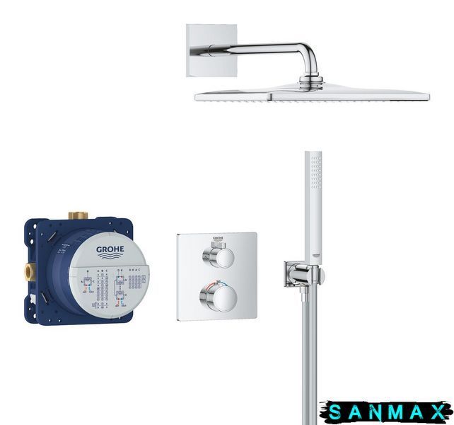 Вбудована душова система термостатична Grohe Grohtherm (34870000) 34870000 фото