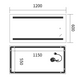 Дзеркало Mixxus Premium Lines MR17-120x60-Reverse (Led Touch, Anti-fog, димер) (MP6626) MP6626 фото 2