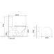 Унітаз-компакт Mixxus Bevel-0407-T1 630х350х795mm, система змиву Tornado 1.0 (MI6690) MI6690 фото 2