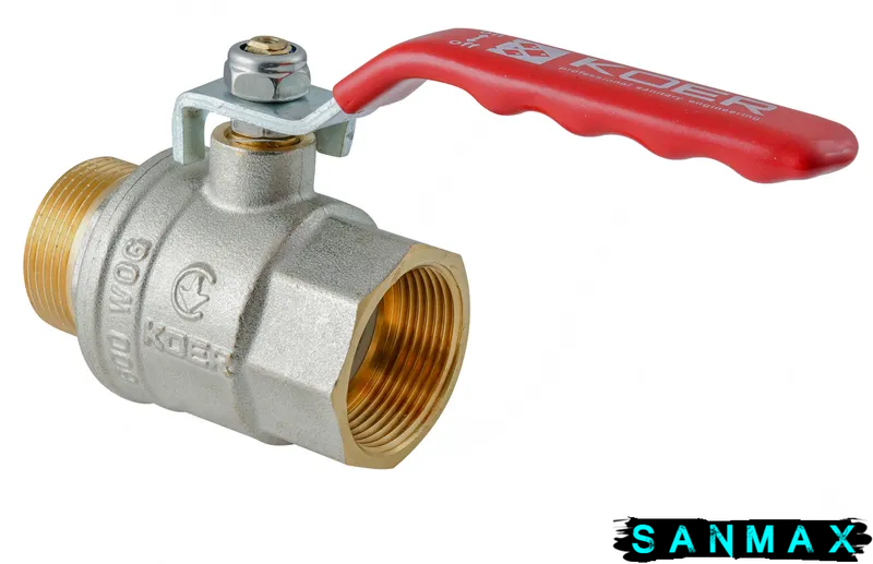Кран кульовий 1 1/2 РГШ Вода Koer Extreme KE.215-40 Червона ручка (KR5754) KR5754 фото