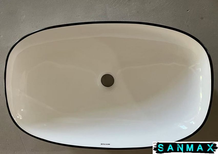 Раковина накладна Mixxus Premium Diverse-0111 Edge Чорний 600х380х140mm (MP6562) MP6562 фото