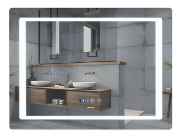 Дзеркало Mixxus Style MR03-80x60 (годинник+температура, Led-підсвічування, антизапотівання) (MI6005) MI6005 фото