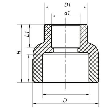 Муфта редукційна ВВ 75x40 PPR Koer K0208.PRO 80 (KP2573) KP2573 фото