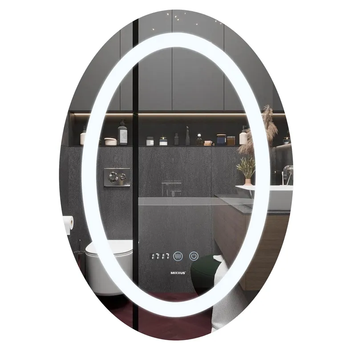Дзеркало Mixxus Plain MV02-60x80 з Led Touch, Anti-fog, димером, регулюванням яскравості, годинником (MI6933) MI6933 фото